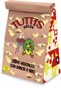 Packaging de tuttis sabor barbacoa