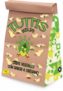 Packaging de tuttis sabor oregano